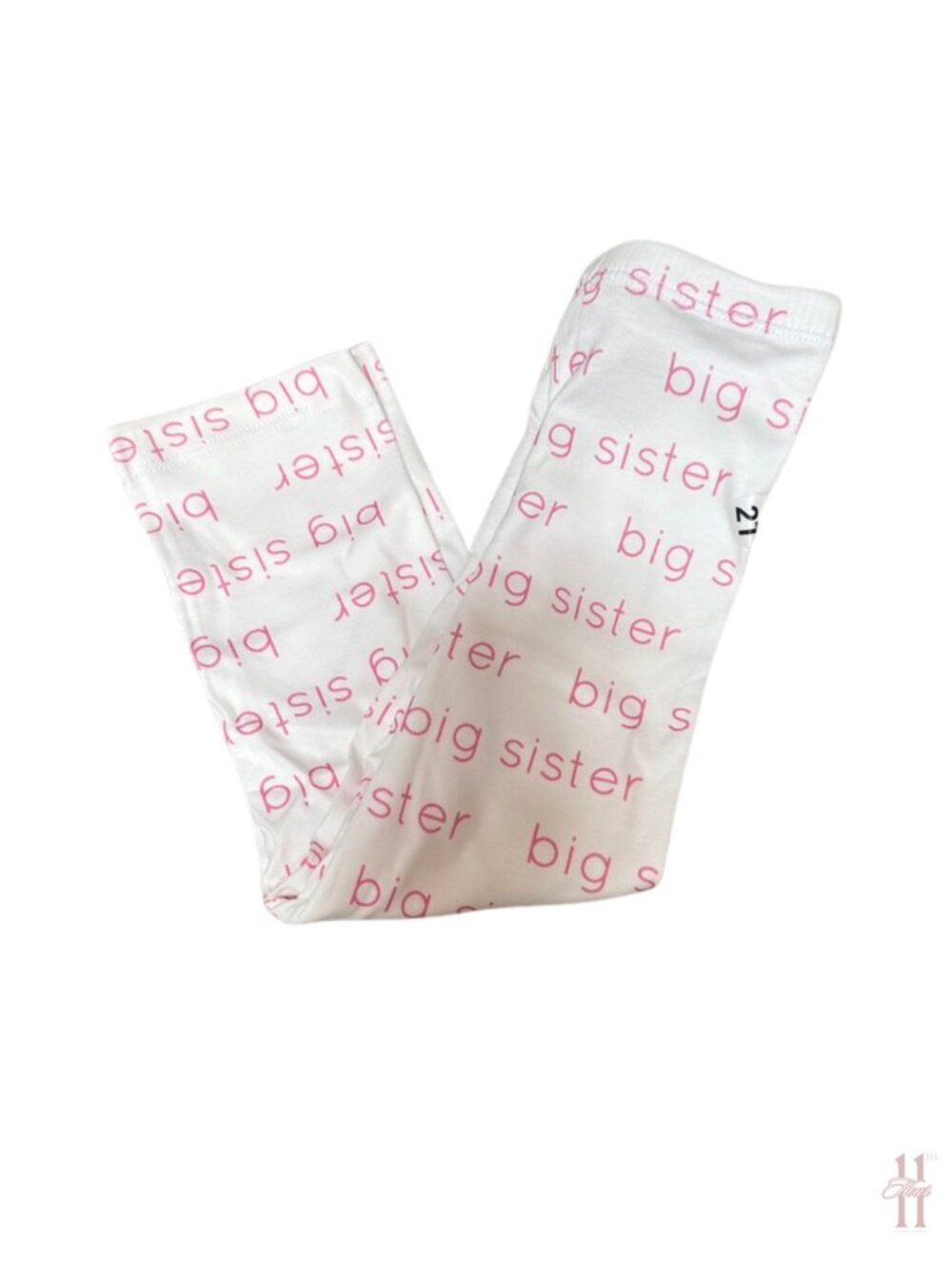 NEW Jennifer Ann Big Sister Pink and White Pajama Pants - 4T